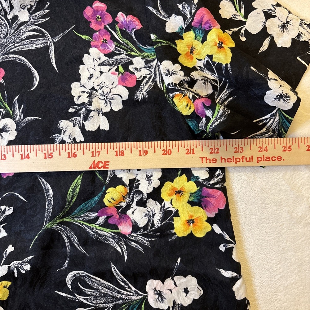 Homemade‎ Floral Silky Women's Top Size XXL - Picture 4 of 6